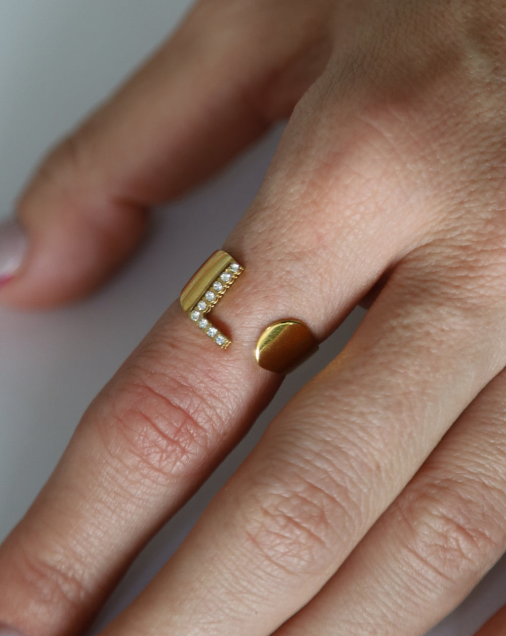 anillo inicial brillo L