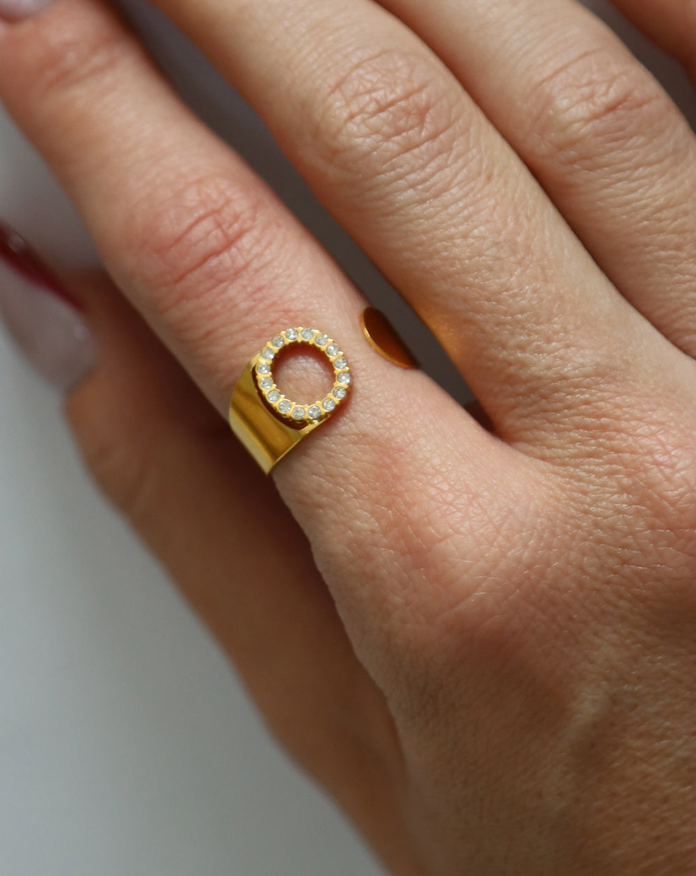 anillo inicial brillo O